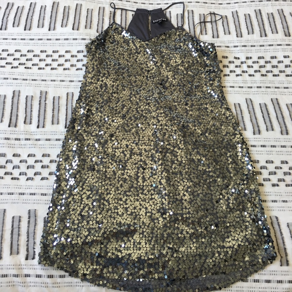 Sequined Mini Dress - image 1